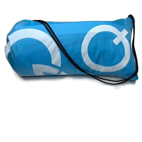 NWOT GoHiQ Inflatable Lounger w/ Carry Bag Blue - Picture 2 of 3